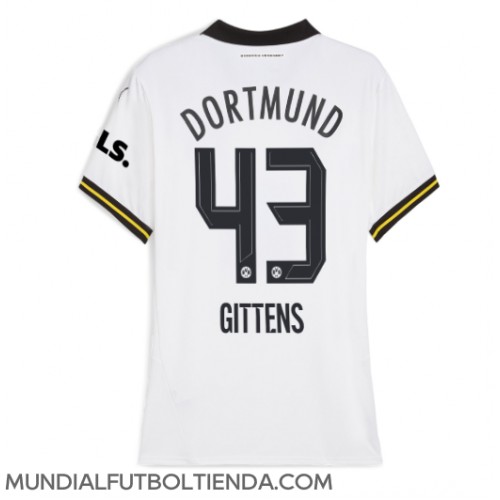 Camiseta Borussia Dortmund Jamie Bynoe-Gittens #43 Tercera Equipación Replica 2024-25 para mujer mangas cortas